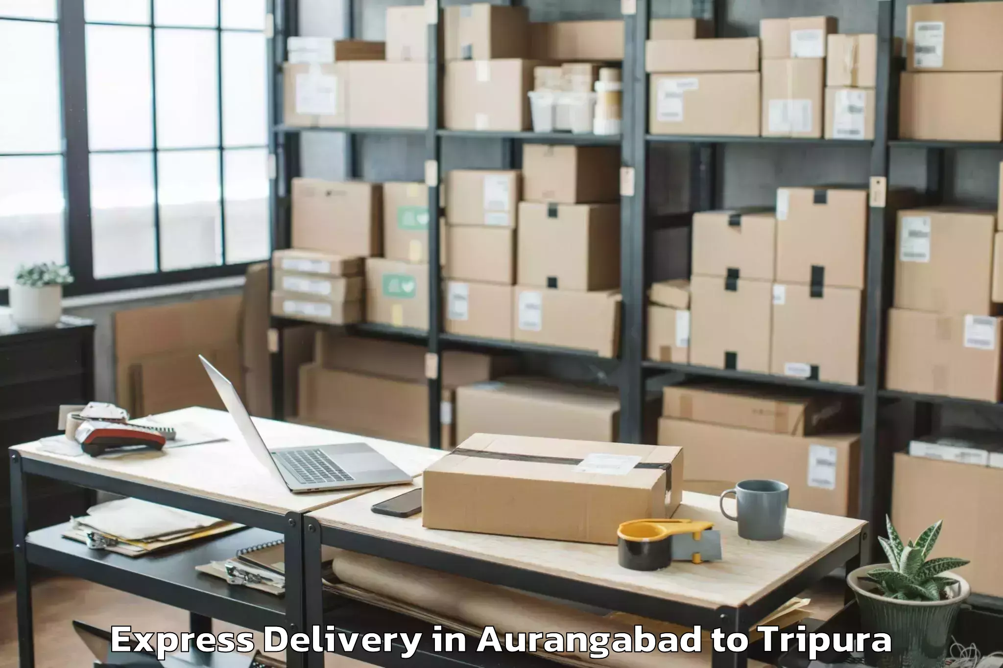 Quality Aurangabad to Santirbazar Express Delivery